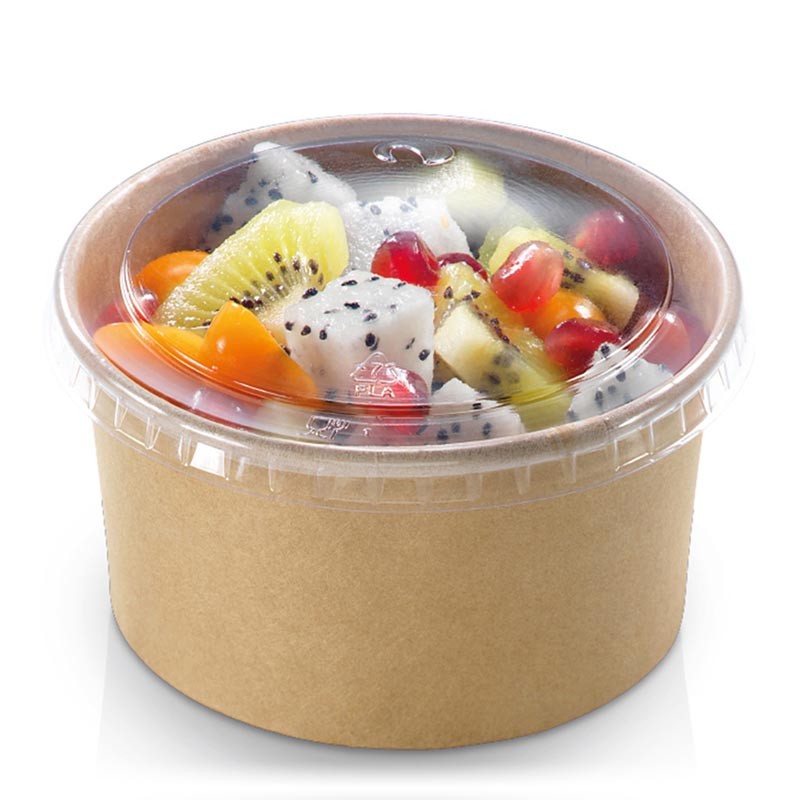 [PV19250] TAPA PLA PARA TARRINA HELADO KRAFT 240 ML