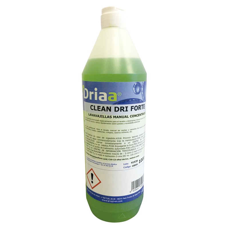 [608004] CLEAN DRI FORTE, LAVAVAJILLAS MANUAL CONCENTRADO DRIAA