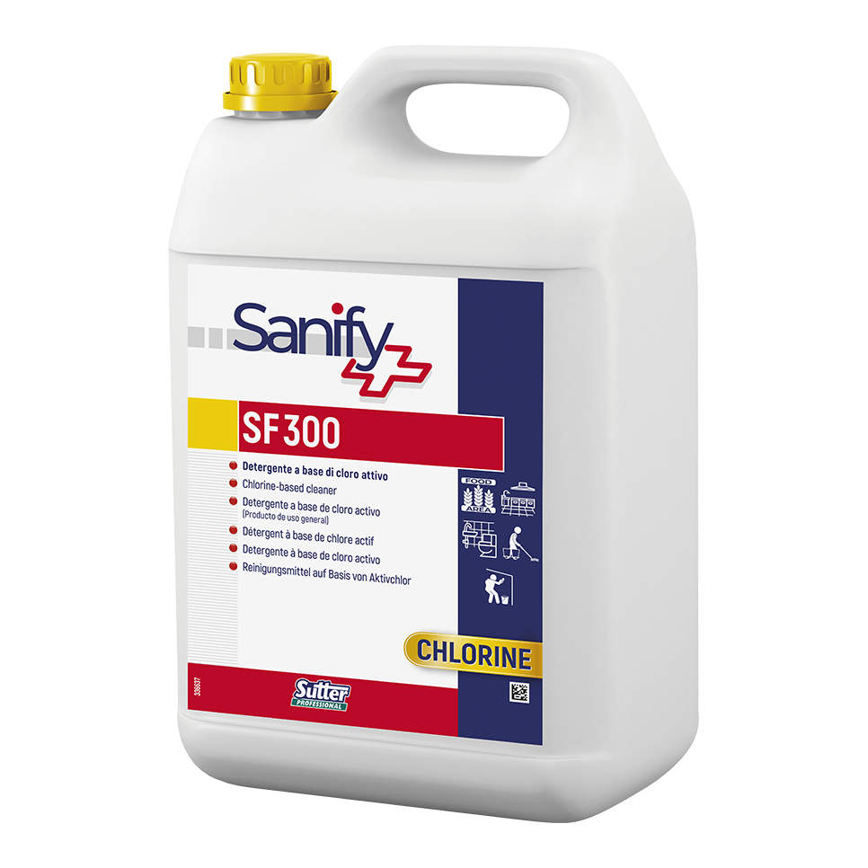 [559400] S.F. 300 HA SANIFY, DETERGENTE DESINFECTANTE A BASE DE CLORO ACTIVO