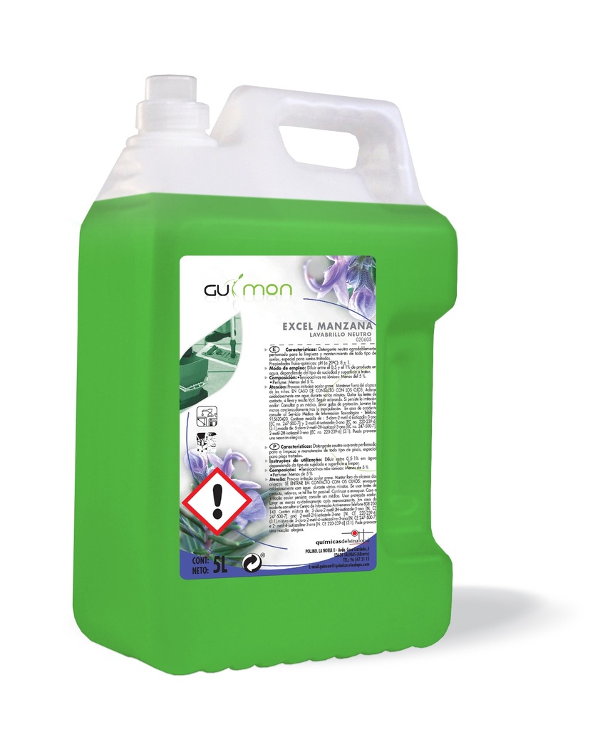 [QV020605] Excel Manzana, Limpiasuelos Con Bioalcohol
