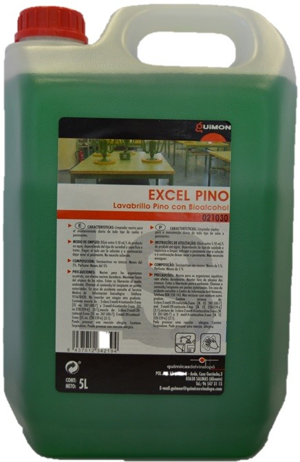 [QV021030] EXEL PINO , LIMPIADOR BRILLO CON BIOALCOHOL