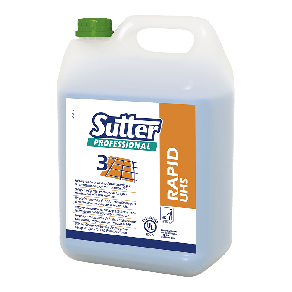 [381200] RAPID UHS, LIMPIADOR ANTIDESLIZANTE RENOVADOR DE BRILLO PARA EL MANTENIMIENTO SPRAY CON MÁQUINAS UHS