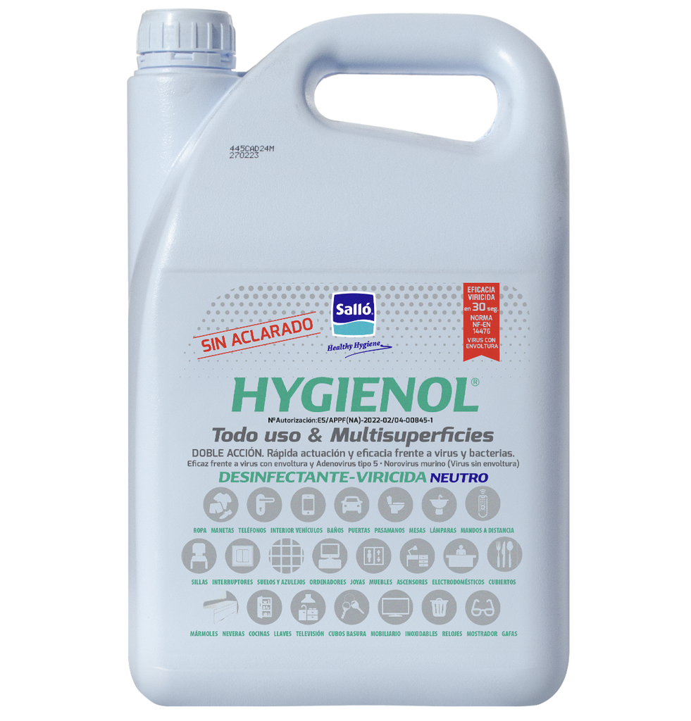 [478559] HYGIENOL, DESINFECTANTE VIRICIDA NEUTRO  MULTIUSOS MULTISUPERFICIES