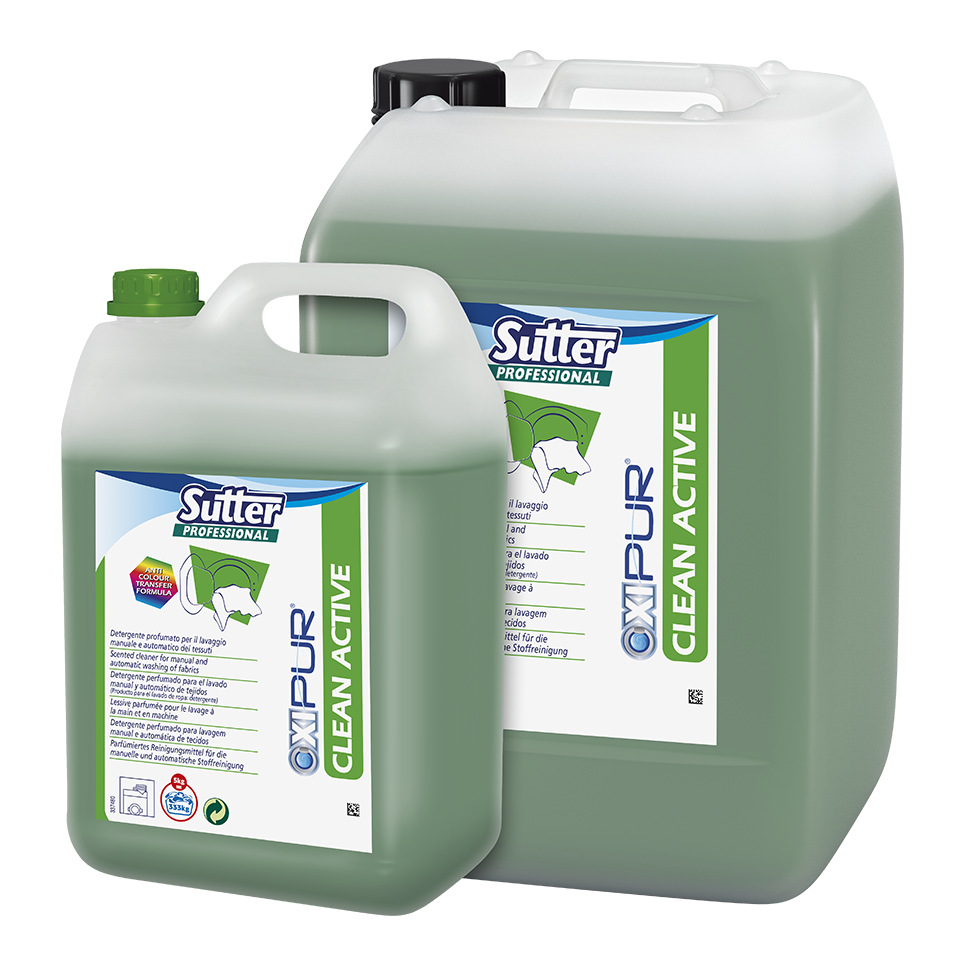 CLEAN ACTIVE, DETERGENTE PERFUMADO PARA LAVADO MANUAL Y AUTOMÁTICO DE TEJIDOS