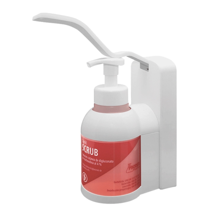 [0005598WH] PGS 500 CODAL, SOPORTE MURAL CODAL PARA ENVASES DE 500 ML