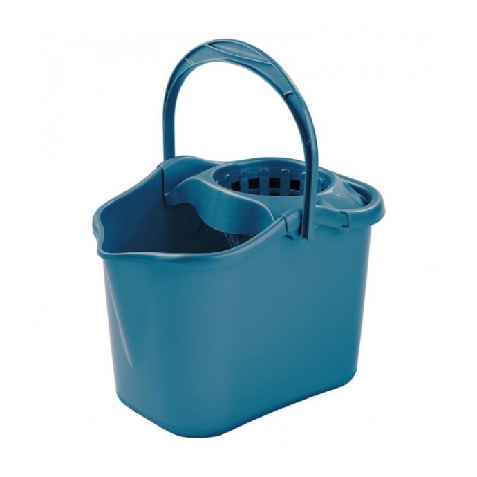 [04504] Cubo Oval Con Escurridor Luxe Verde 13l