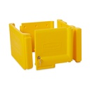 Kit de Puerta de Armario con Cerradura para Carros de Limpieza Tradicionales, Amarillo