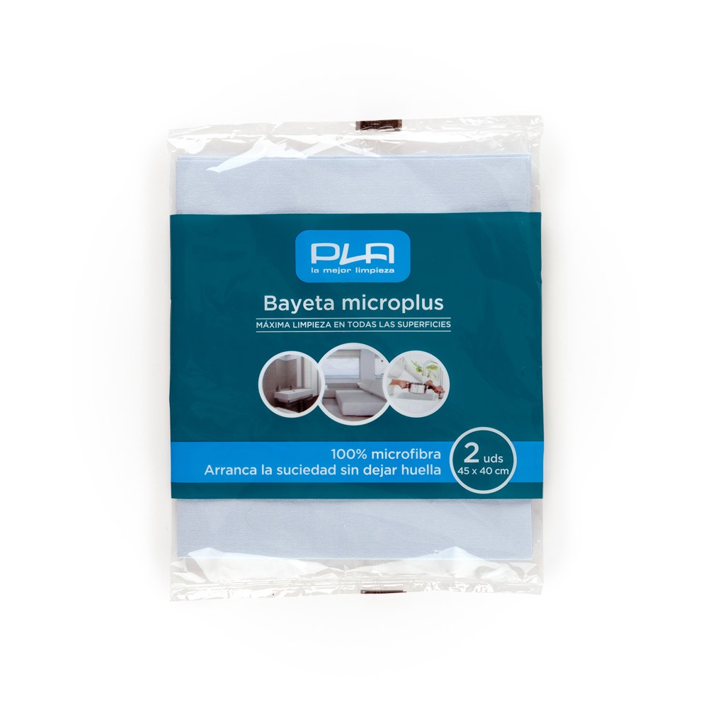 [P-20672BL] BAYETA MICROPLUS AZUL (PACK DE 2 UNIDADES)
