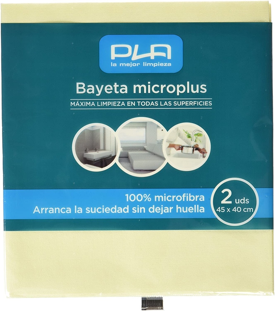 [P-20672GC] Bayeta Microplus Amarillo Pack De 2 Unidades