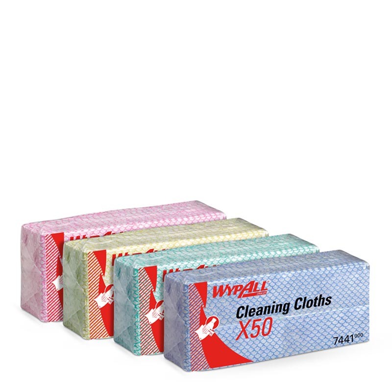 [7441000] Bayetas Wypall X50 Interplegadas 1 Capa Azul