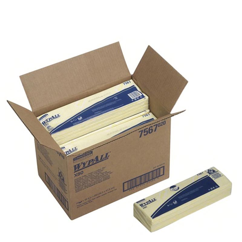 Bayetas Wypall X80 Interplegadas 1 Capa Amarillo