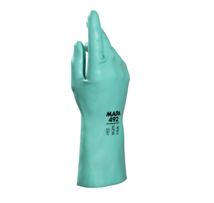 GUANTES  ULTRANITRIL 492  RESISTÉNCIA MECÁNICA Y QUÍMICA T/9 -9 1/2