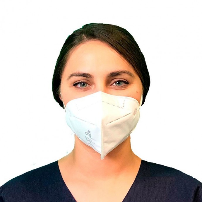[304226WHT/10] MASCARILLA FFP2 BLANCA , 5 CAPAS, AJUSTE NASAL, ENBOLSADAS INDIVIDUALMENTE