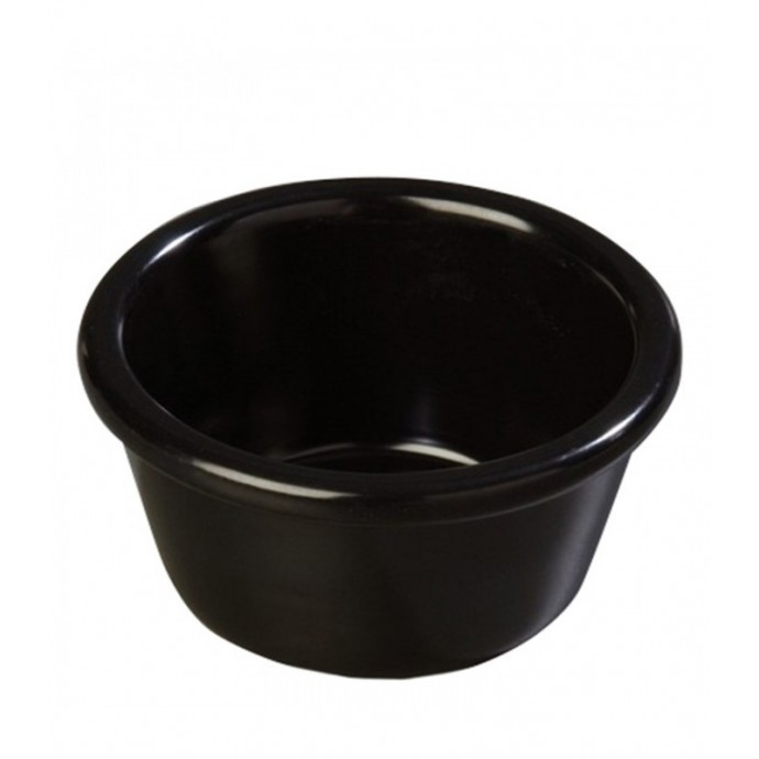 [S27503] RAMEQUÍN REDONDO LISO NEGRO 45 ML