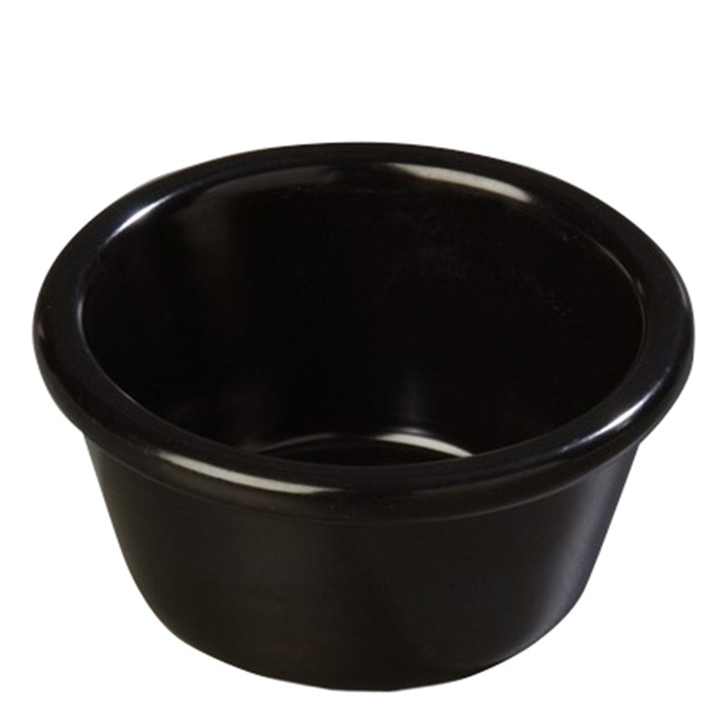 [S28503] Ramequín Redondo Liso Negro 120 Ml