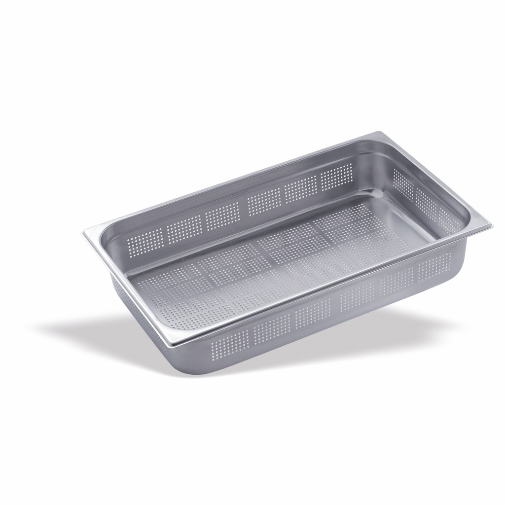 CUBETA INOX PERFORADA GASTRONORM 1/1 DE 200 MM