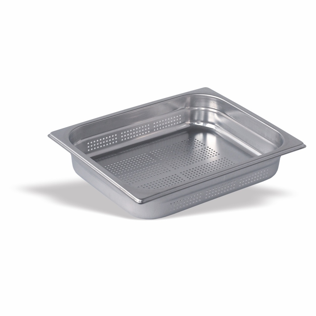 CUBETA INOX PERFORADA GASTRONORM 1/2 DE 150MM