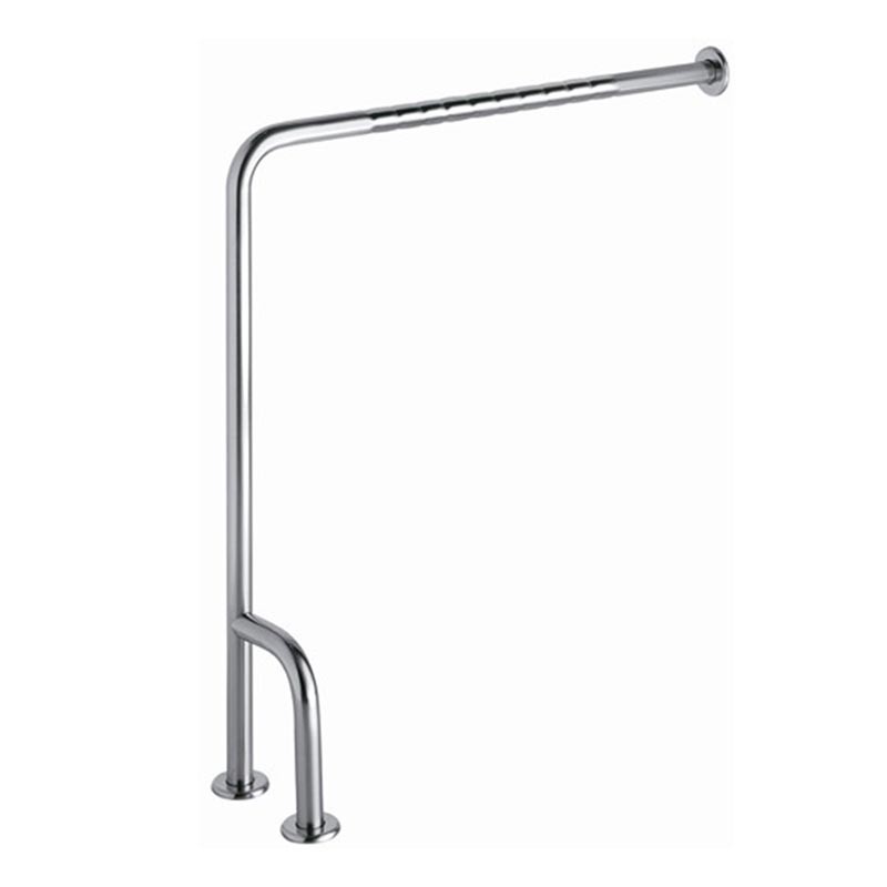 [400.032.44] ASIDERO ABATIBLE CON PORTAROLLOS 80 CM ACERO INOX