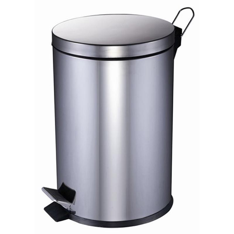 [201001BS] Papelera Inox Con Pedal 20L