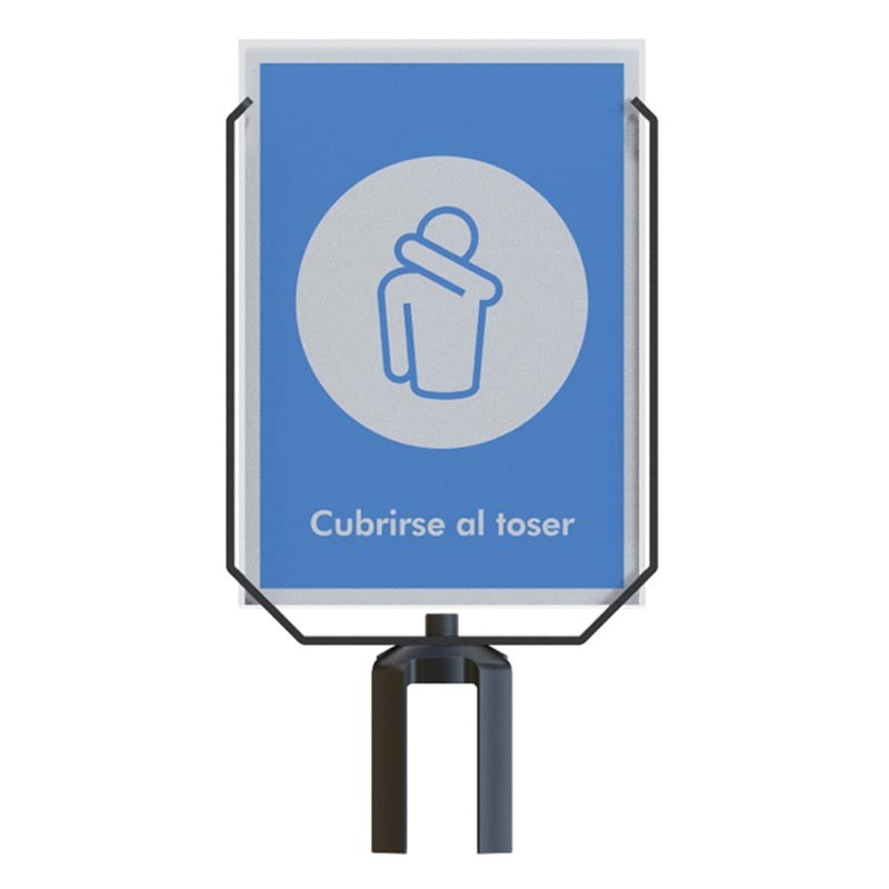 [405012PORTA] PORTACARTEL ECO A4 PARA POSTES 405012 Y 404011