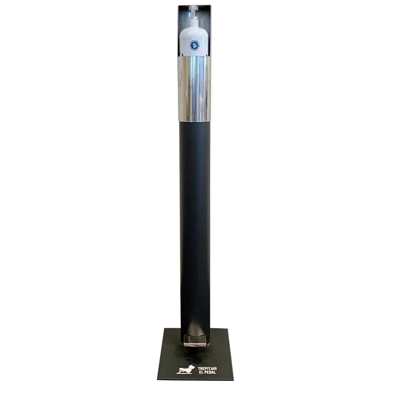 [405013BK] COLUMNA MECÁNICA  EXPENDEDORA DE GEL HIDROALCOHÓLICO