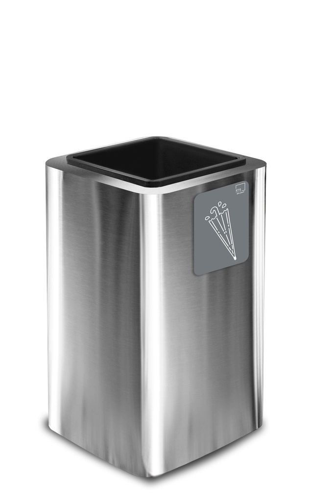 [PU90F-AS06] Paragüero Pure Con Recipiente Interior Acero Inox Satinado