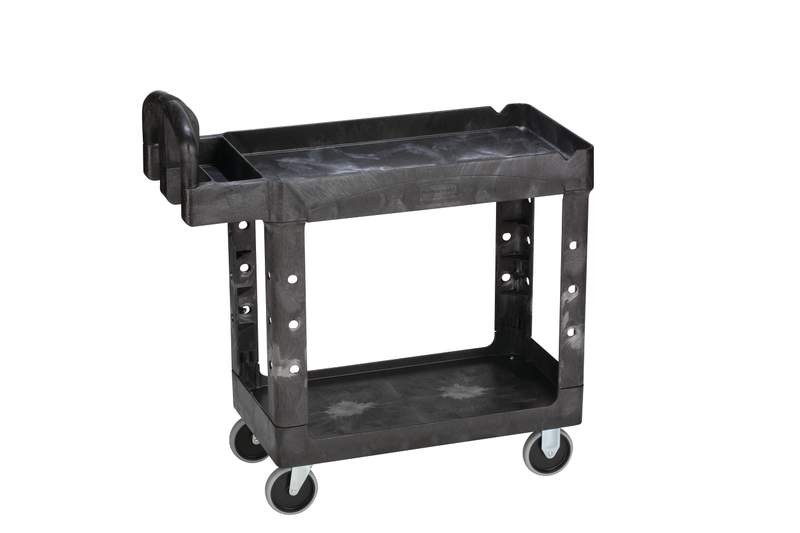 [FG450058BK] Carro De Trabajo Con Estantes Con Bordes S