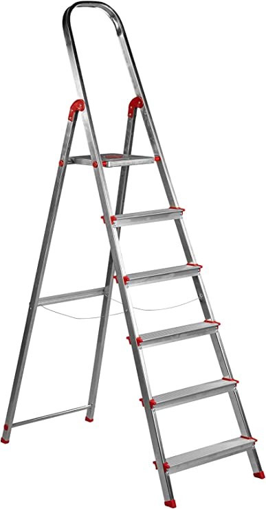 ESCALERA ALUMINIO ROLSER UNICA 6 PELDAÑOS