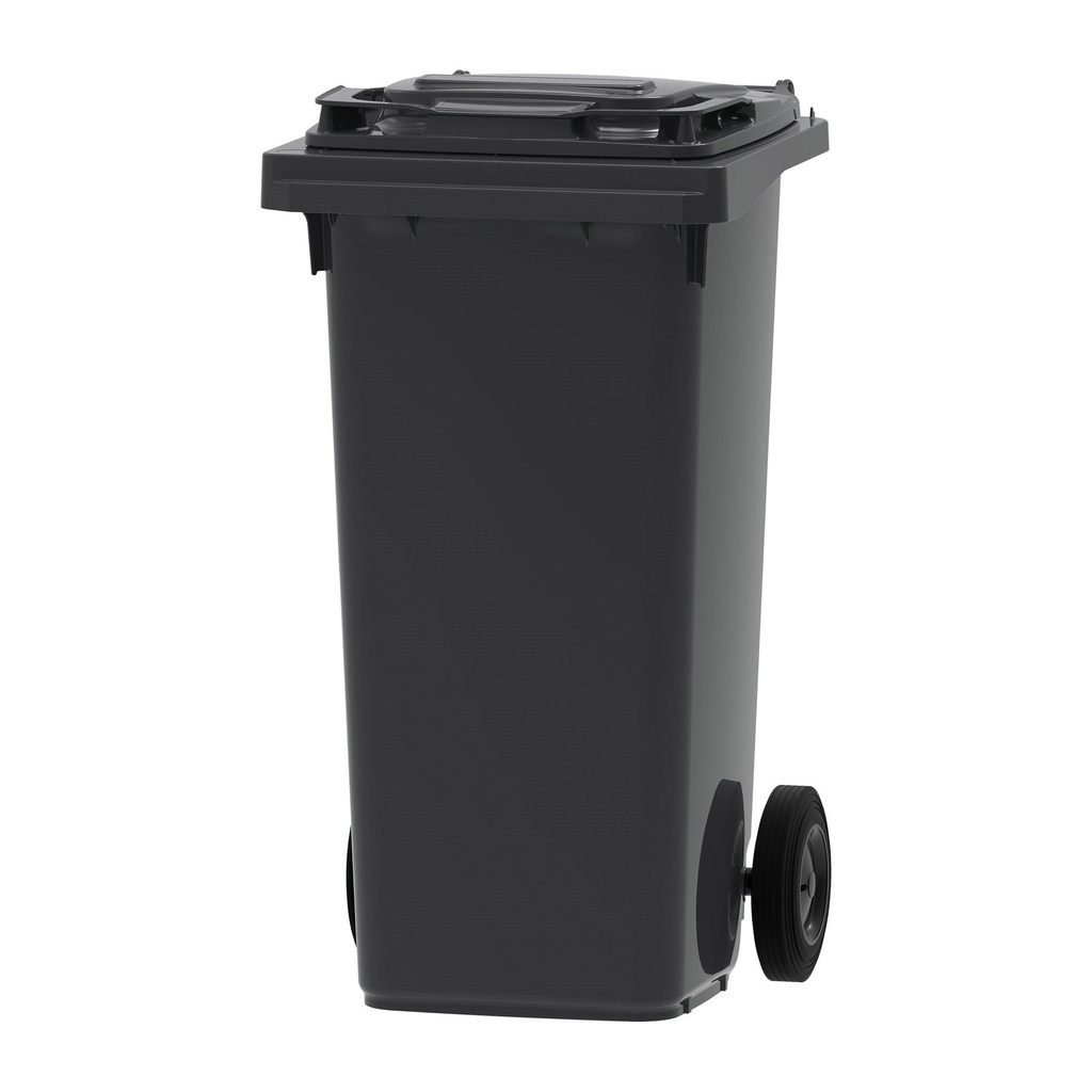 [206012GY] CONTENEDOR BASURA 2 RUEDAS 120 L GRIS