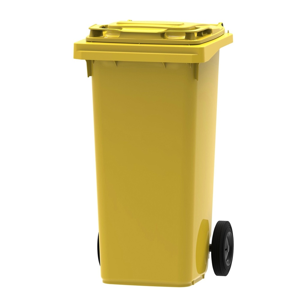 [206012YW] Contenedor Basura 2 Ruedas 120 L Amarillo