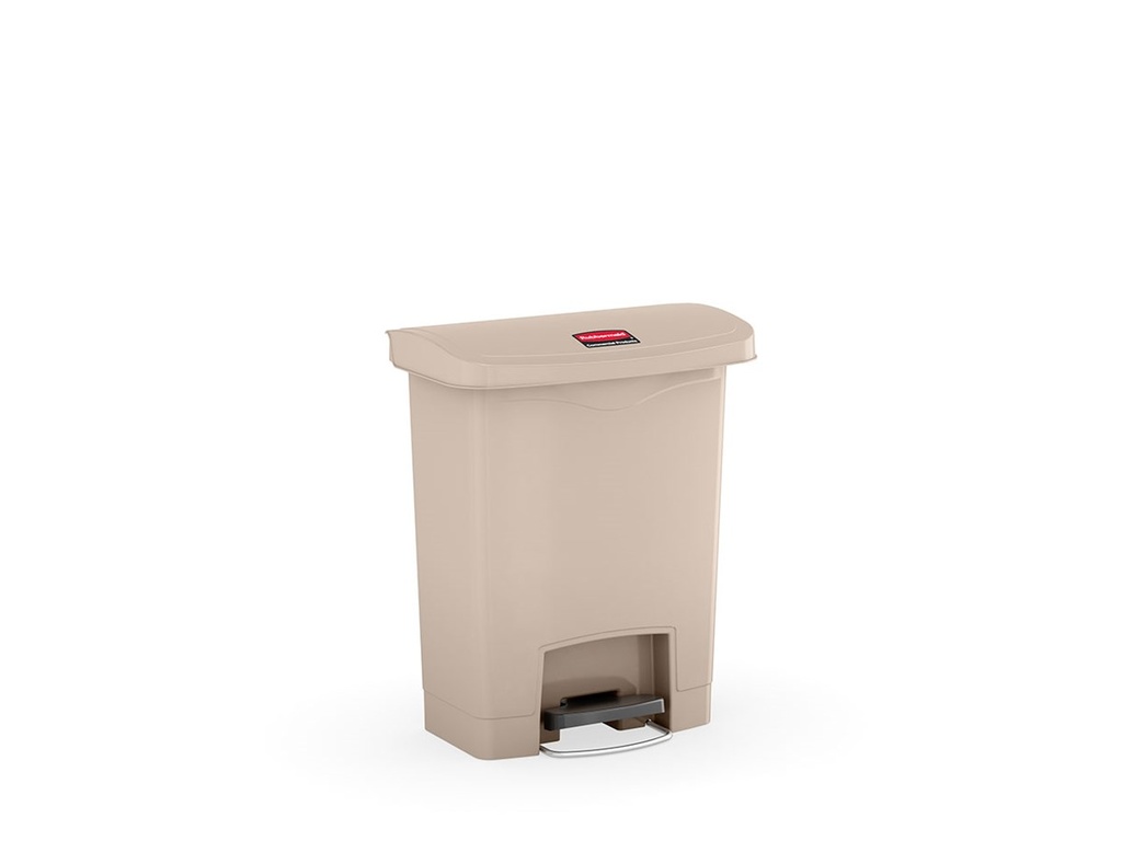 [1883456] Cubo Slim JIM® de Pedal Frontal 30 L de Resina Beige