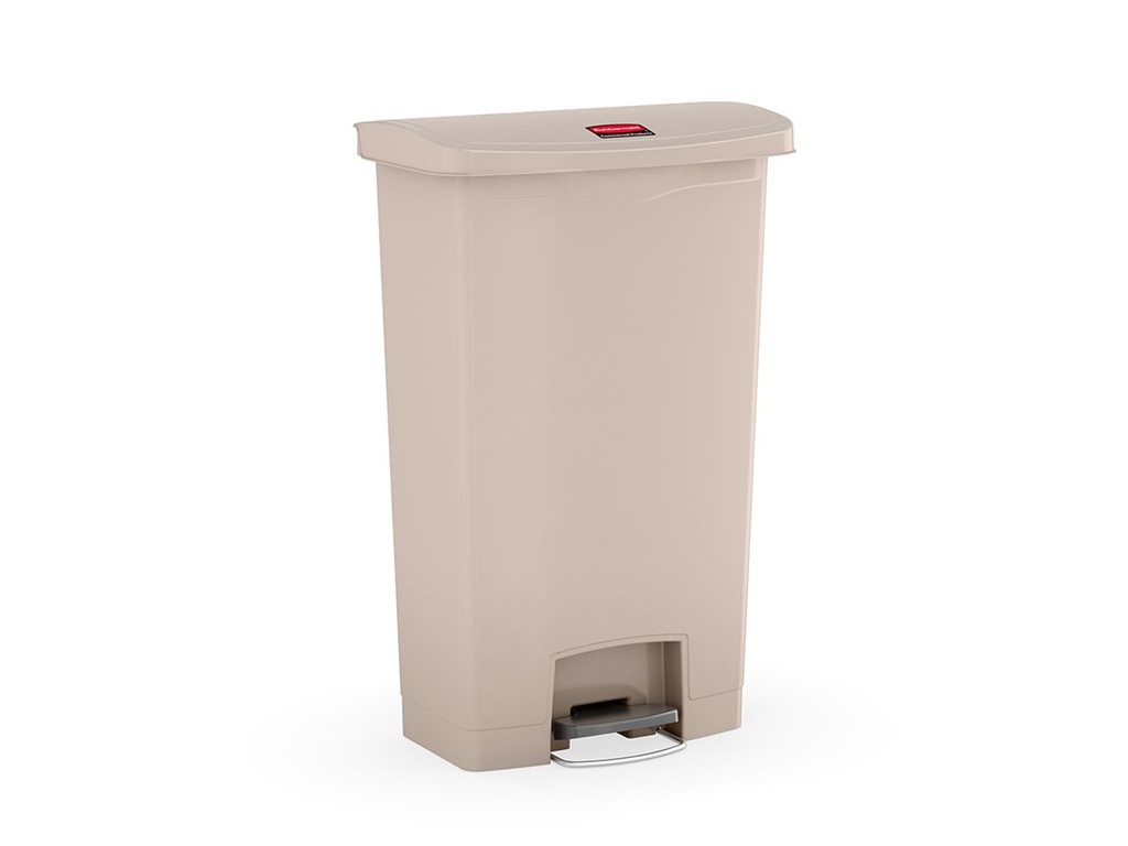 [1883460] Cubo Slim JIM® de Pedal Frontal 130 L de Resina Beige