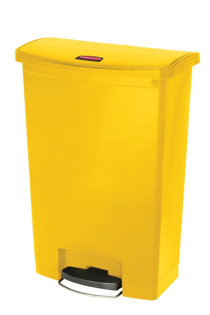 [1883579] Cubo Slim JIM® de Pedal Frontal de Resina 90 L Amarillo