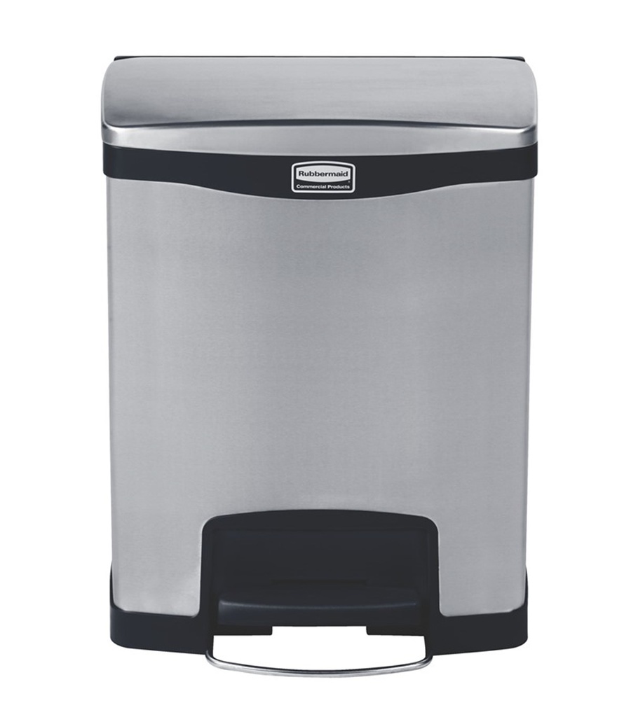 [1901985] Cubo Slim JIM® de Pedal Frontal 30 L de Acero Inoxidable Negro