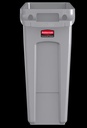 Contenedor Slim JIM® con Ventilación 61 L Gris