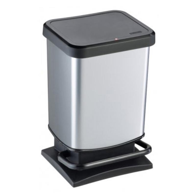 [1754010264] PAPELERA PASO CUADRADA PEDAL 20 L