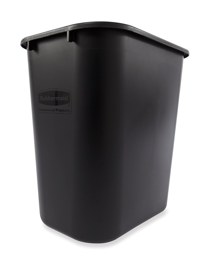 [FG295600BLA] Papelera Rectangular Mediana 26,5 L Negra