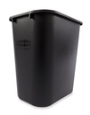 PAPELERA RECTANGULAR 26L NEGRA