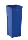 Contendor Cuadrado de Reciclaje UNTOUCHABLE® 87 L Azul