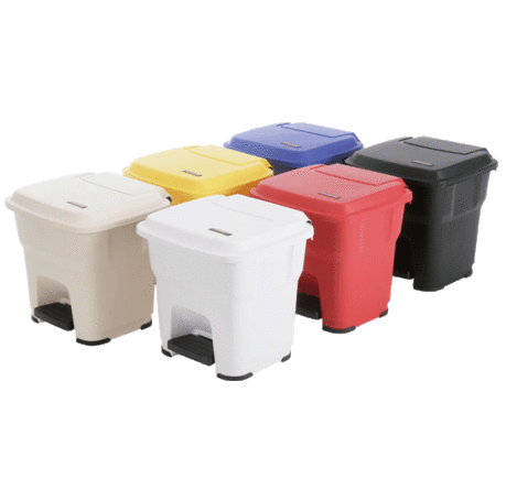 [5200027027] PAPELERA HERA 35 L CON PEDAL ROJA