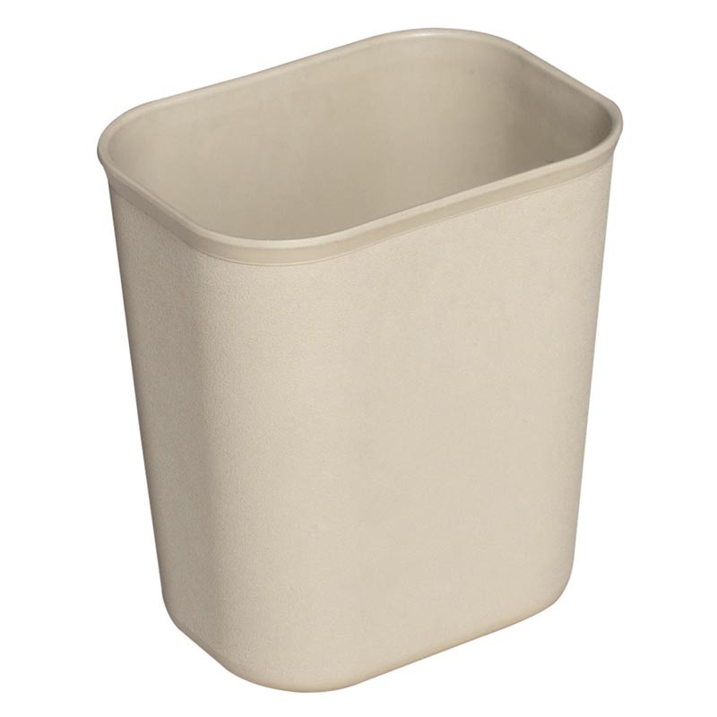[204007BG] PAPELERA BEIGE RESISTENTE AL FUEGO 14 L