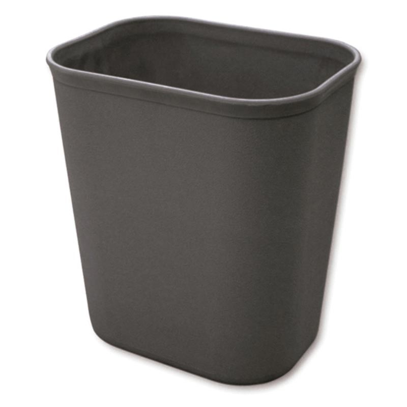 [204007BK] PAPELERA NEGRA RESISTENTE AL FUEGO 14 L
