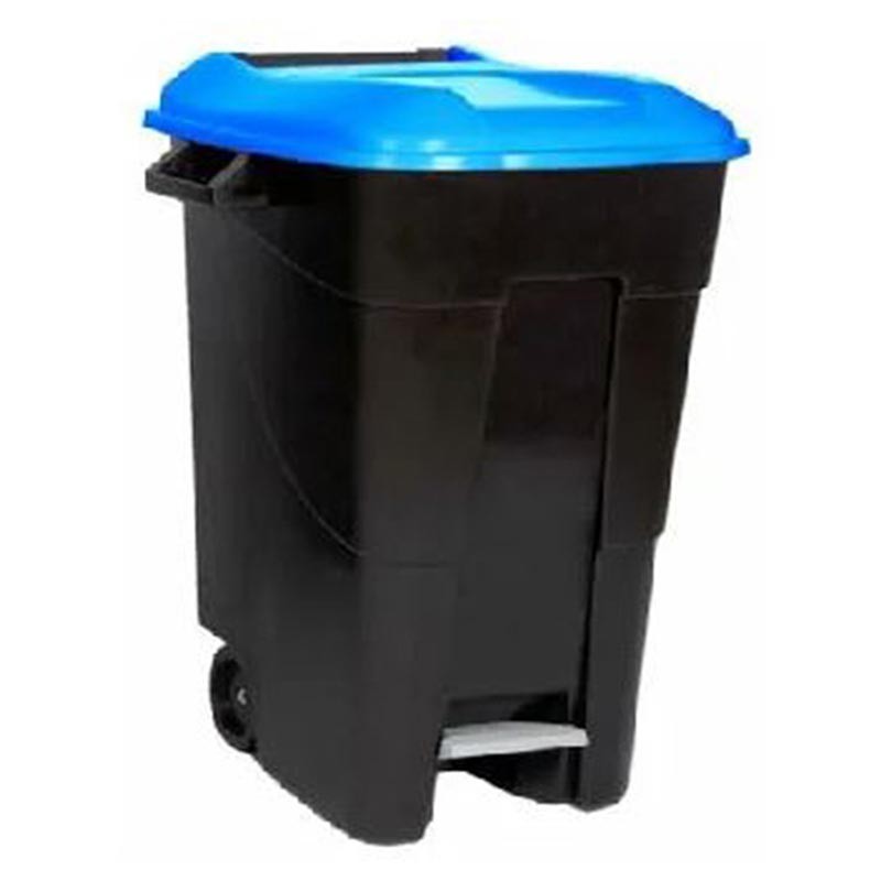 Contenedor De Basura 2 Ruedas  Con Pedal 100 L