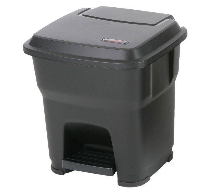 [5200080080] Papelera Hera 35 L Con Pedal Negra
