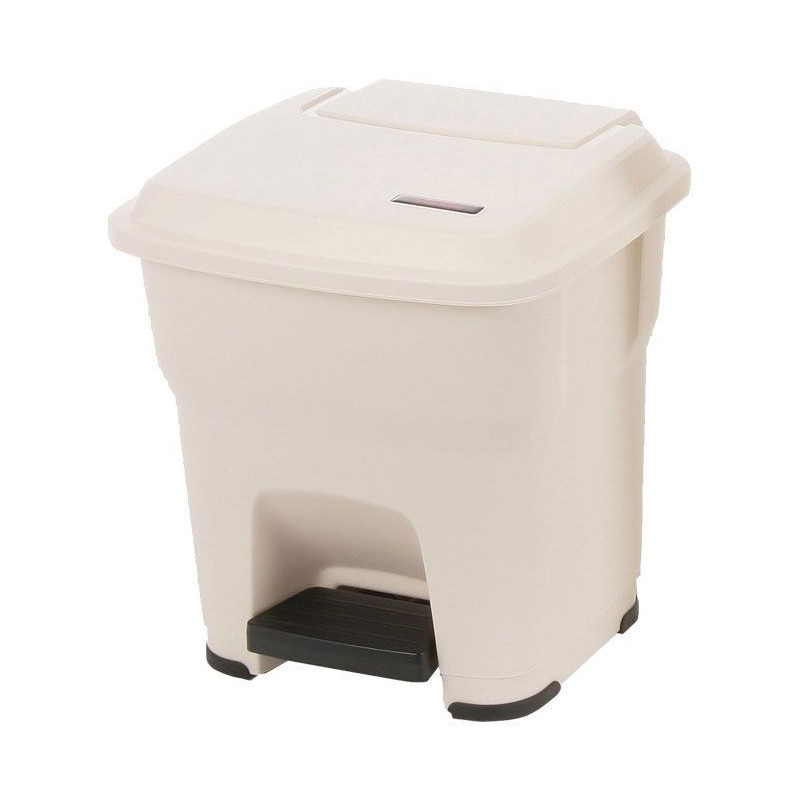 [5200185185] Papelera Hera 35 L Con Pedal Beige