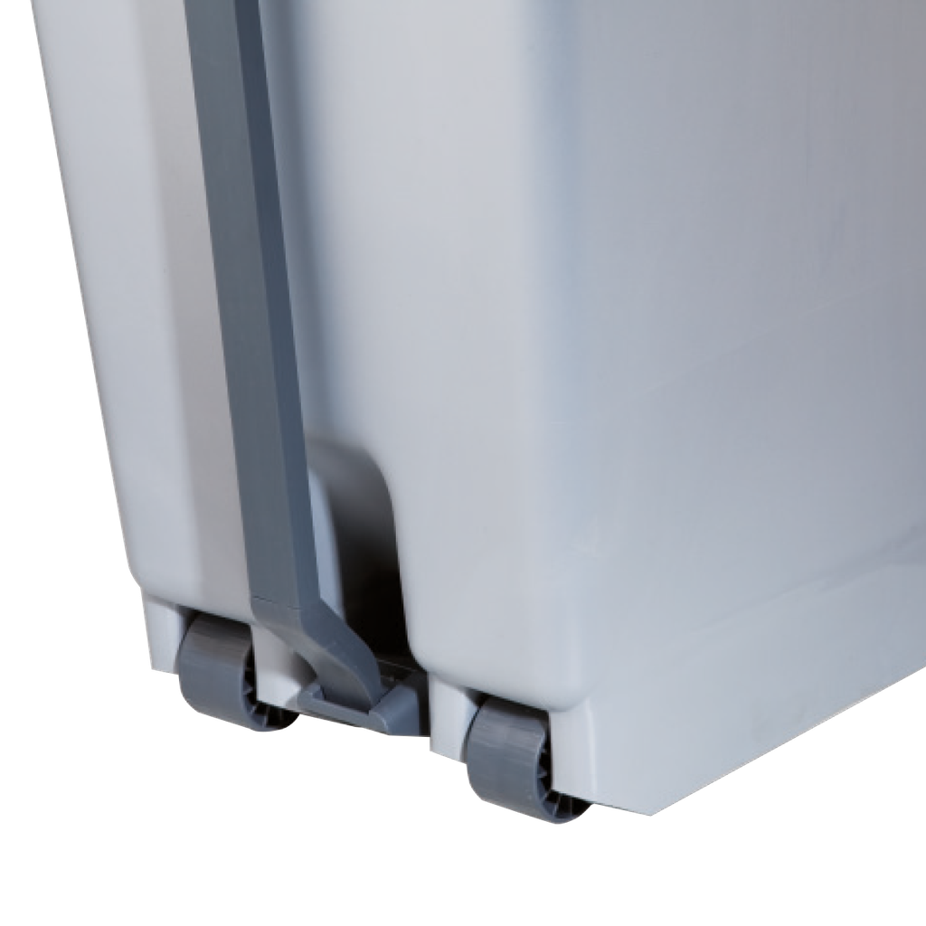 [23300AM] CONTENEDOR SELECTIVO DENOX CON PEDAL Y TAPA AMARILLA 60L