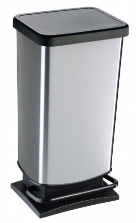PAPELERA PASO CUADRADA PEDAL 40 L