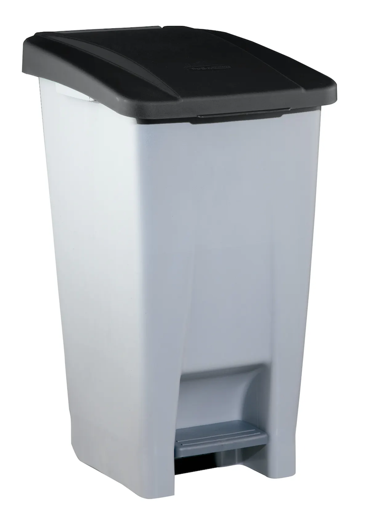 [23300NG] Contenedor Selectivo Denox Con Pedal Y Tapa Negra 60 L