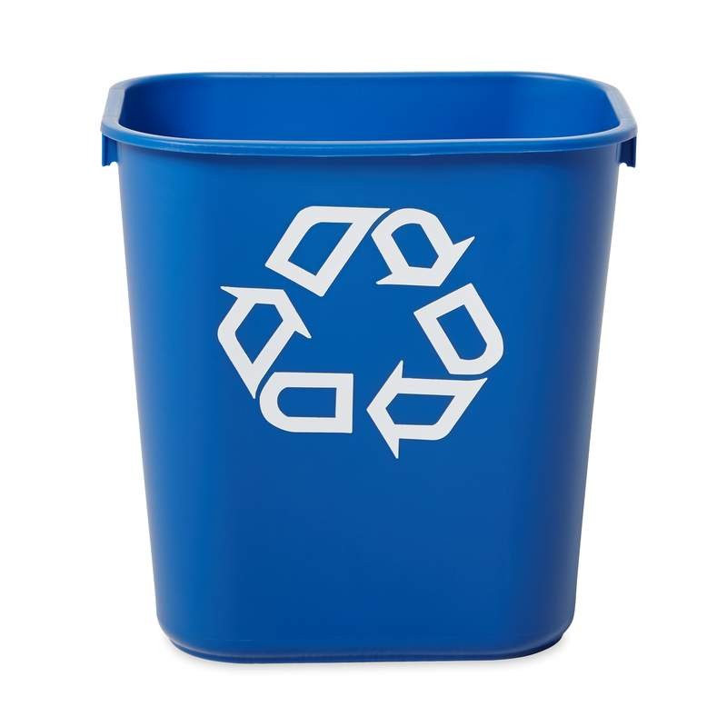 [FG295573BL] Papelera Rectangular De 13 L Azul