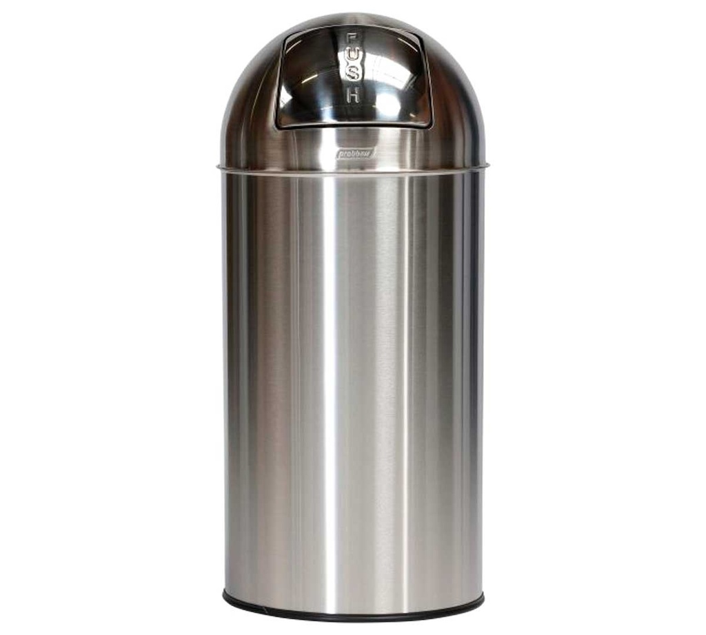 [PB-3140-MSSTL] PAPELERA INOX BRILLO PUSH 40L